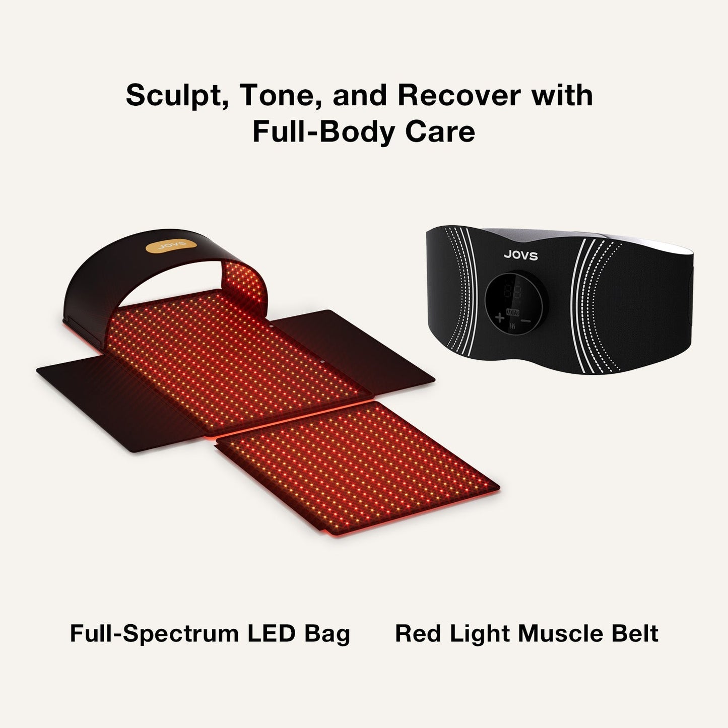 JOVS Full-Spectrum Red Light Therapy Sleeping Mat